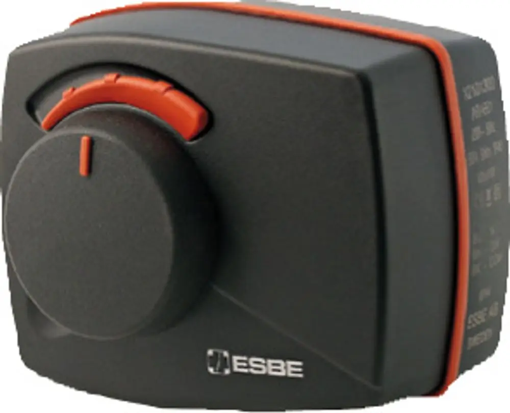 Stellmotor mit Drehregler und Anschlussmöglichkeiten, geeignet für Heizungsanwendungen. Produkt von Bosch zur Regelung von Solewärmepumpen.